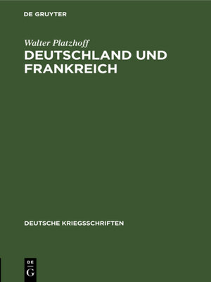 cover image of Deutschland und Frankreich